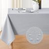 Textured Rectangle Tablecloth 60x84 inch Table Cloth Water Resistant Wrinkle Free Spill-Proof