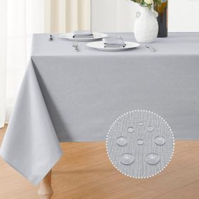 Textured Rectangle Tablecloth 60x84 inch Table Cloth Water Resistant Wrinkle Free Spill-Proof