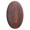 24 in Wood Lazy Susan Turntable, 360Â° Rotation Round Clear Tabletop Rotating Tray, Acacia Wood Dining Table Centerpiece, Smooth and Silent Spin