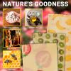 Reusable Soy Wax Food Wraps (Set of 3) - Organic Cotton with Fruit Print