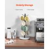 Mug Holder Tree with Marble Base, 8 Hooks Coffee Cup Holder for Counter, Carbon Steel Mug Tree Cup Rack Stand