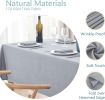 Textured Rectangle Tablecloth 60x84 inch Table Cloth Water Resistant Wrinkle Free Spill-Proof