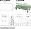 Textured Linen Table Cloth for Rectangle Table - Sage Green Tablecloths Rectangular Waterproof Wrinkle Free Wipeable Dining Cover for Spring Wedding B