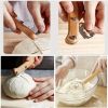 Silicone Bread Proofing Baskets Sourdough Bread Making Kit A 9.8 inch (24.5 cm) Circle Foldable Proofing Bowl Supplies Set High Temperature Resistant