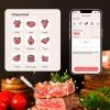 (TEMU&TK only supports PICKUP)500 ft Wireless Meat Thermometer Digital, Bluetooth Meat Thermometer Wrieless for Beef Lamb Chicken Turkey