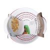 Professional Bowl and Colander Set, Red and White