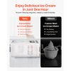 Automatic Ice Cream Maker with Built-in Compressor, 2 Quart No Pre-freezing Gelato Maker, Electric Sorbet-Maker