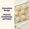 Premium Bakeware Set Non-Stick Mega Cookie Sheet 21x15 Cooling Rack for Cooking Baking Rectangular Shape, Packaging May Vary