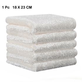 Anti-grease Wiping Rags Kitchen Soft Super Absorbent Bamboo Microfiber Cleaning Cloth Home Washing Dish Kitchen Cleaning Towel (Specification: 1 Pc, Color: 18 x 23CM)