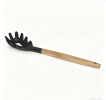 Wooden handle silicone cooking utensils, heat-resistant non-stick kitchen tools including spoon rests, egg beaters, tongs and spatulas