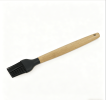 Wooden handle silicone cooking utensils, heat-resistant non-stick kitchen tools including spoon rests, egg beaters, tongs and spatulas