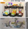3 Pack Under Sink Organizers,2-Tier Multi-Use Kitchen and Bathroom Organizers and Storage with Sliding Drawers,Bathroom Cabinet Organizer