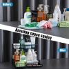 1/2pcs kitchen rack for sink organization and storage, under sink organization, sliding pull-out cabinet organization rack, metal sliding drawer